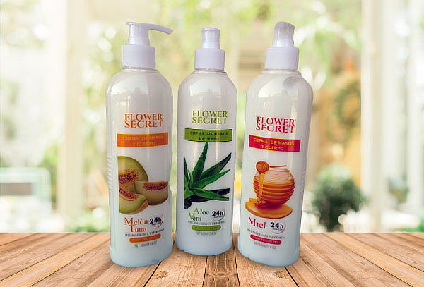 Crema de Manos y Cuerpo Hidratante Flower Secret 500ml