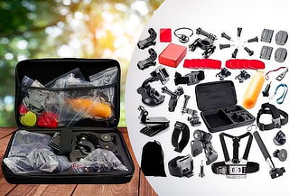 Kit 51 Maleta GoPro Accesorios para Cámara Deportiva