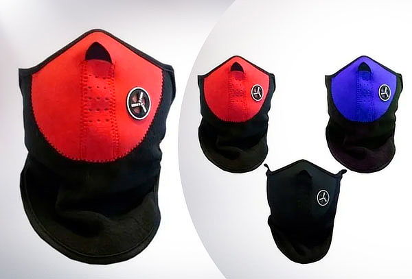 Pack 3 Mascaras Protectores Neopreno Motos y Bicicleta