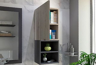 Mueble auxiliar de Baño Jules Ceniza Tuhome