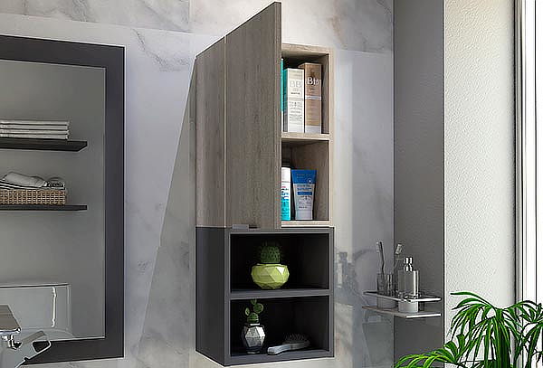 Mueble auxiliar de Baño Jules Ceniza Tuhome