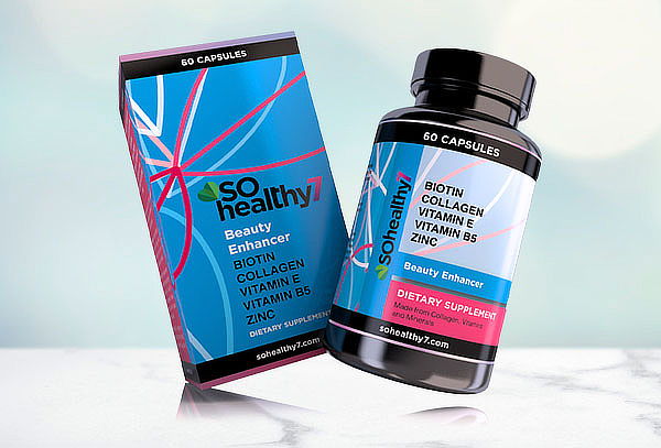 Sohealthy 7 + Hair Con Biotina, Colageno, Zinc, vitamina E