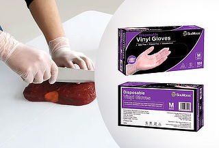 100 Guantes de Vinilo talla a elección