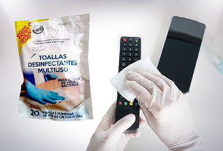 100 Toallas Desinfectantes Multiuso