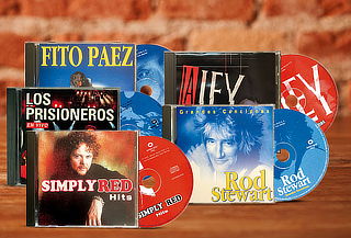 Pack 5 CD's Música de Rock de los 80