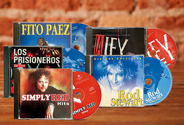 Pack 5 CD's Música de Rock de los 80