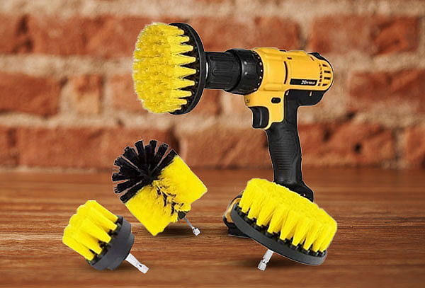 Kit 3 Cepillo Para Taladro Pulidores Limpieza De Tapiz