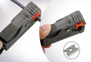 Corta Cables Ajustable Doble Cuchilla Coaxial Multifunción