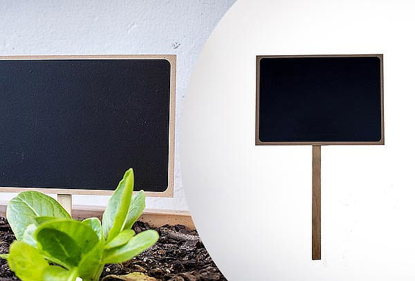 Pizarra de Madera para Plantas
