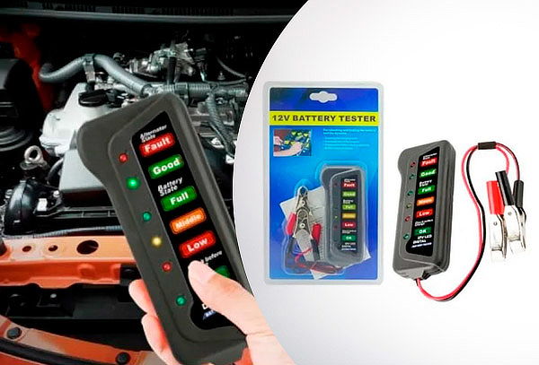 Tester para Bateria 12V para Auto o Moto