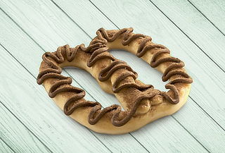 1 Pretzel Gourmet Dulce en Mr. Pretzel