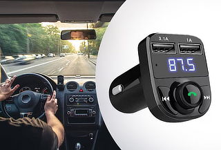 Cargador De Auto Bluetooth Dual Usb Mp3