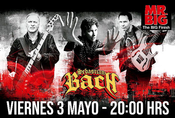 Entrada Tribuna Mr Big and Sebastian Bach – The BIG Finish