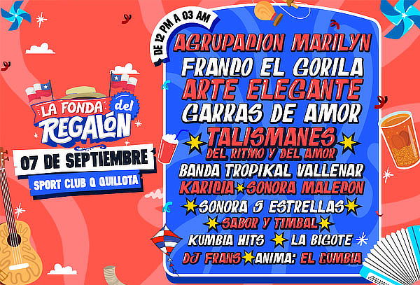 La Fonda del Regalón, Sábado 7 de Septiembre