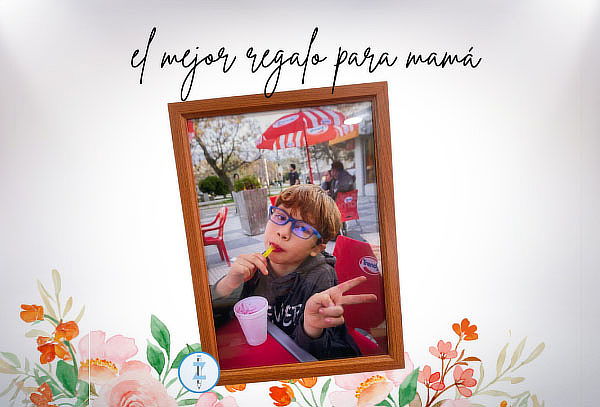Feliz Día Mamá 3 cuadros 21x30 o 30x40 + Fotografia impresa