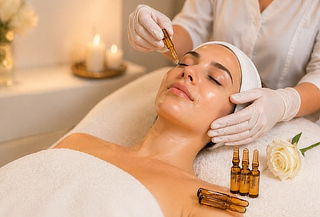 Limpieza facial con hidratación de vitamina c