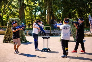 Modo versus para 8 jugadores en Laser Zone 