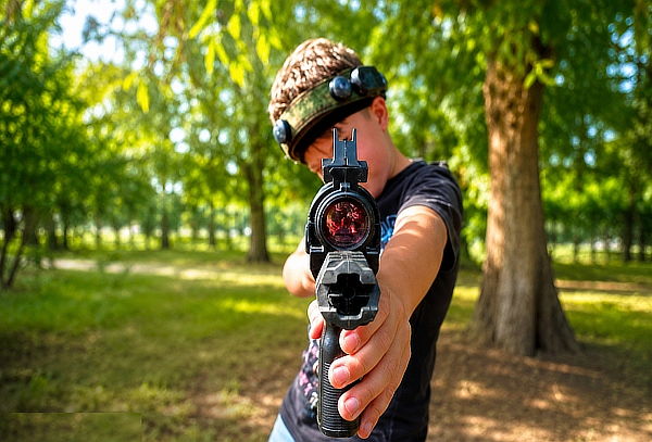Modo versus para 8 jugadores en Laser Zone 