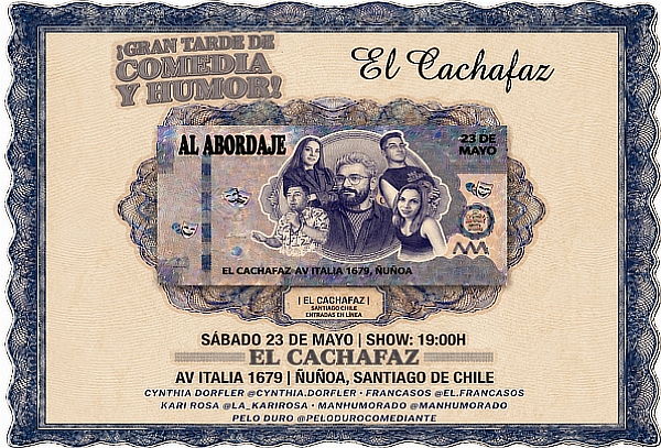 Show de stand up AL ABORDAJE: en El Cachafaz