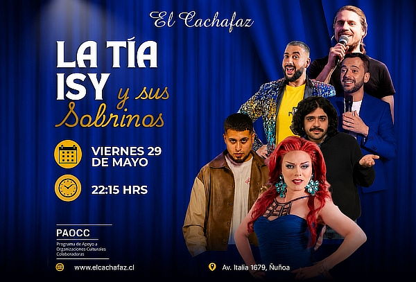 Show de stand up La Tía Isi y sus Sobrinos en El Cachafaz