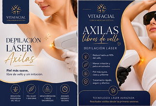 Pack 6 Sesiones de depilación láser Axilas