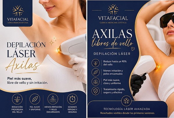 Pack 6 Sesiones de depilación láser Axilas