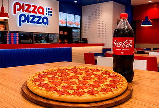PizzaPizza: 1 Pizza Mediana + 1 Bebida 1,5 lts