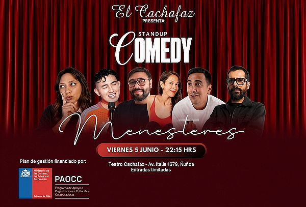 Show de stand up “Menesteres” en El Cachafaz