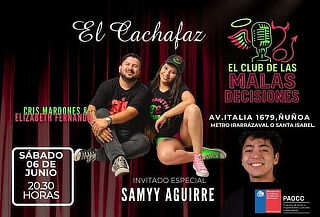 Show de stand up“El club de las malas decisiones”El Cachafaz
