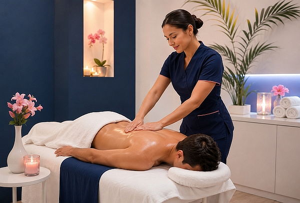 Masaje Corporal + Drenaje con Piedras Calientes