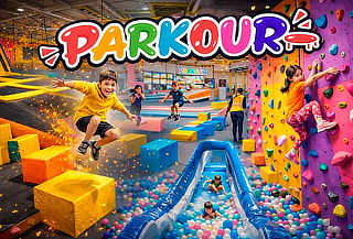 Entrada general  60 minutos de lunes a domingo Parkour