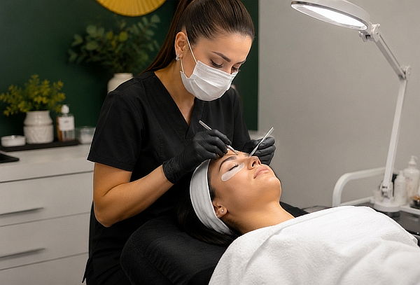 Lifting de pestañas + Masaje capilar+ Laminado de cejas 