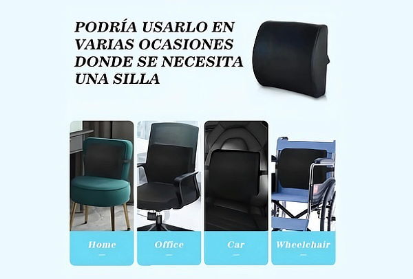 Cojín Lumbar Viscoelástico con envío GRATIS 