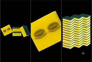 Pack de 100 unidades de Esponjas Multiuso VIRUTEX