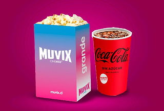 Combo grande individual en MUVIX  ¡Lunes a Domingo!