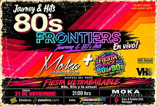 Ingreso al evento "FRONTIERS JOURNEY & HITS" 