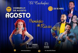Stand-up comedy "Pronostico Risas" en El Cachafaz