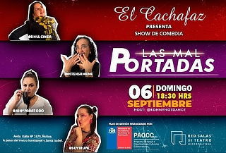 Show Stand up "Mal Portadas" en El Cachafaz