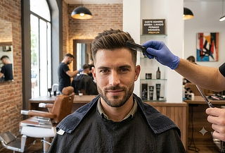Corte hombre + Barba + Lavado + Peinado + Visagista Premium