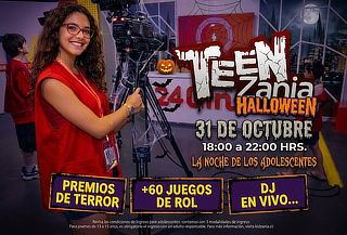 Entrada para TeenZania en KidZania® Sábado 31 de octubre