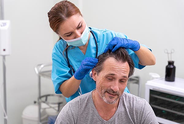 1 Sesión  de Tratamiento Capilar Anti Caída para Hombres