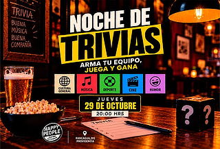 Noche de Trivias: Jueves de Noviembre  en Happy People