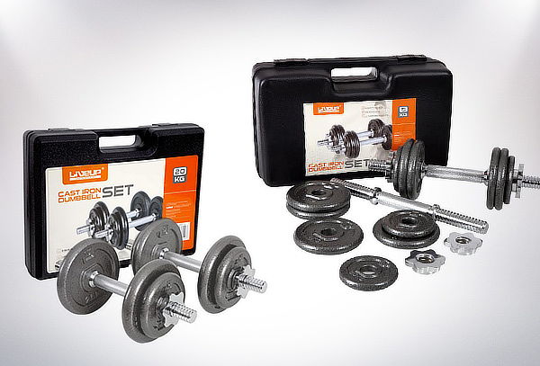 Set de Mancuernas Cromadas de 10 o 20 kg. 