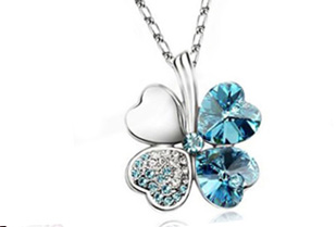 54% Conjunto Trebol de Cristal Austriaco