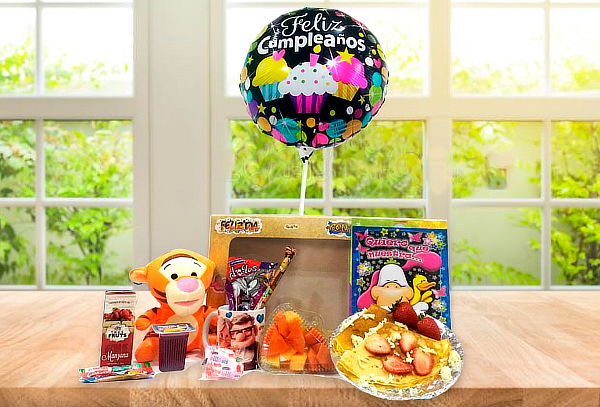 Desayuno Sorpresa con Peluche + Globo + Crepe Dulce o Salado
