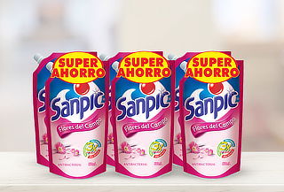 3, 6, 9 Doypack Sanpic Flores del campo de 500ml