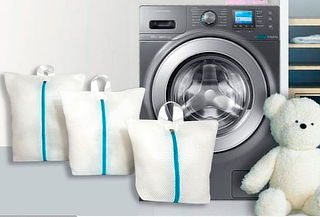 3 Bolsas Finas para Lavar Ropa Delicada en Lavadora