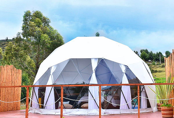 Guatavita Glamping de Lujo + Desayuno + Malla Catamarán