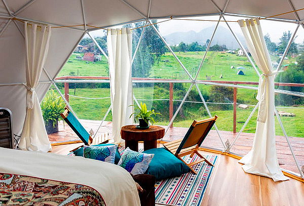 Guatavita Glamping de Lujo + Desayuno + Malla Catamarán