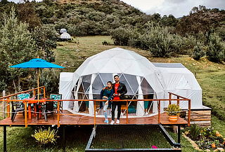 Guatavita Glamping de Lujo + Desayuno + Malla Catamarán